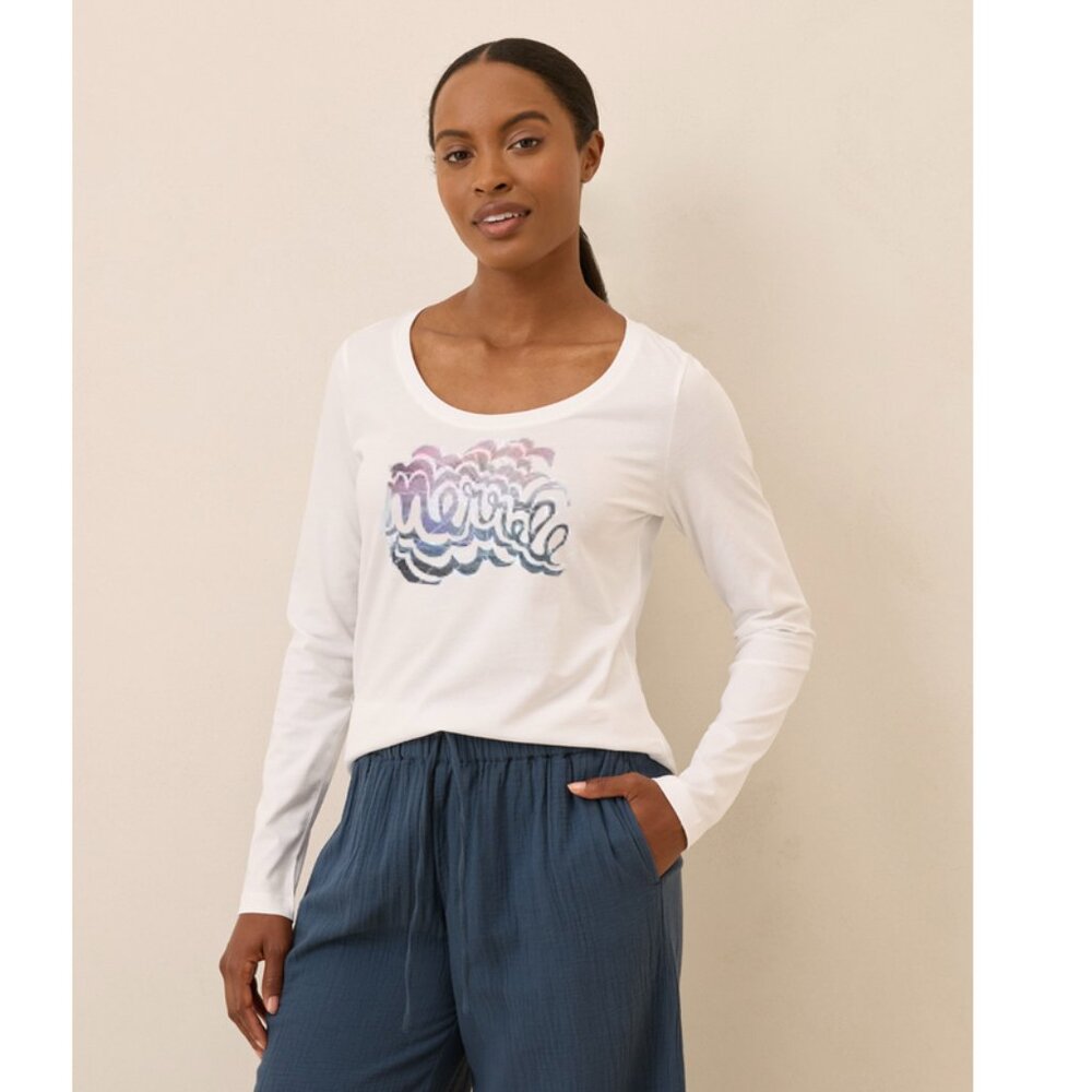 Merrell Women's Long Sleeve Wave Tee Shirt Top Scoop neck XS